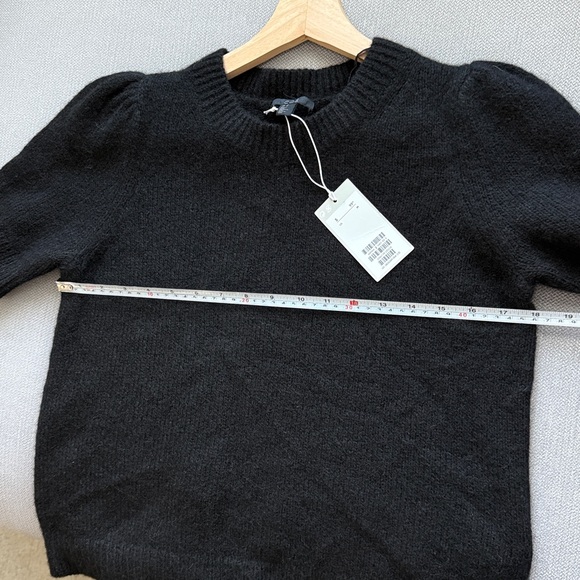 COS Classic Black Alpaca Wool Blend Top - Picture 5 of 6